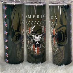 america veteran sublimation tumbler american soldier usa