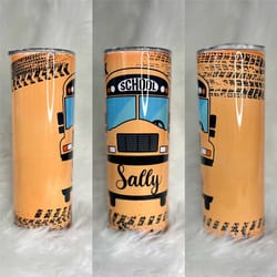 20 oz. custom bus driver tumbler
