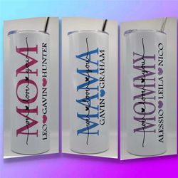 personalized mom tumbler, gift for mom, mothers day gift, personalized gifts for mom, birthday gifts for mom, 20oz tumbl