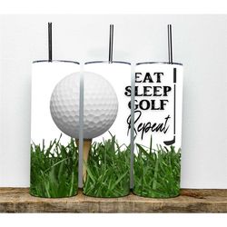 golf tumbler | eat sleep golf repeat tumbler