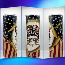 us navy mom tumbler  | 20oz skinny tumbler with straw