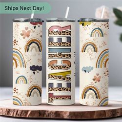 custom teacher tumbler gift for teacher from student - teacher tumbler appreciation gift personalized tumbler leopard  -