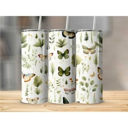 cute animal 20 oz straight skinny tumbler, zoo themed tumbler gift for women, elephant themed tumbler