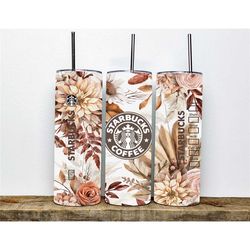 personalized starbucks tumbler, personalized vintage floral tumbler, custom starbucks tumbler, custom starbucks tumbler