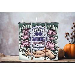 go smudge yourself floral witch inflated pastel halloween tumbler,wiccan witchcraft magic travel mug,birthday skinny tum