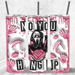 horror ghostface mean girls inflated halloween tumbler,scary scream quote drip travel coffee mug,horror fan,skinny tumbl