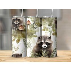 cute animal 20oz straight skinny tumbler, personalized straight skinny tumbler with straw, custom cute tumbler with name