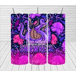 i run a tight shipwreck || sublimation tumbler || stainless tumbler
