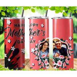 mother's day photo 2 personalized 20 oz skinny tumbler