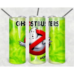 ghostbusters personalized 20 oz skinny tumbler