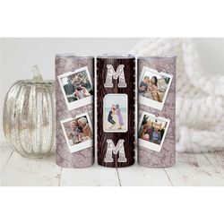 Family Photo Tumbler with lid and Straw, Mother's day gift Photo Portrait in a Travel Mug for Hot and Cold Drinks Pictur