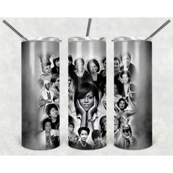 black women in history | historic women | 20oz stainless steel tumbler with slider lid and straw | insulated tumbler | b