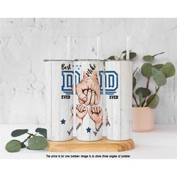 best dad ever fist pump personalized tumbler , fathers day , best father ever