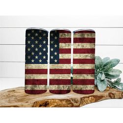american flag tumbler, america tumbler, distressed american flag tumbler, distressed american flag, america, american fl
