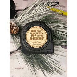 personalized measuring tape, we love you beyond measure, no one measures up to you, custom tape measure, keepsake gift,