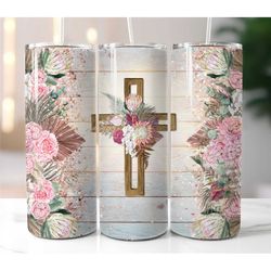 christian cross tumbler cup religious tumbler with lid and straw  faith cup  inspirational tumbler christian gifts bible