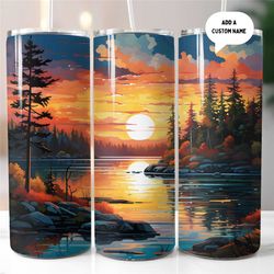 forest tumbler sublimation transfer ready to press woods outdoors tumbler designs hiking tumbler 20oz -30oz skinny tumb