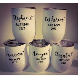 personalized wine tumbler with name, personalized tumbler, wine tumbler, double insulated, custom tumbler, wedding ideas