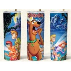 scooby doo tumbler, custom tumblers, 20oz tumbler with lid and straw, scooby doo, tumblers, 20oz tumblers