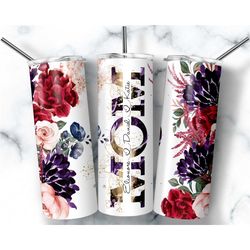 personalized mama tumbler for mom for mothers day, floral mama tumbler with kids names, gift for mom, mothers day gift f