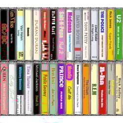80's 90's pop classic rock cassette tapes tape - gift for her, gift for him travel mug cup double wall insulated