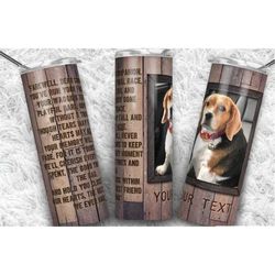custom pet dog memorial tumbler, photo sympathy gift, remembrance grieving  20oz tumbler travel mug cup double wall insu