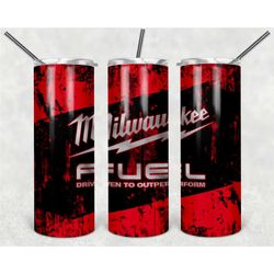 milwaukee oily tumbler design for 20oz tumblers motor oil, engine, brake, gift for dad, grandpa, him, mechanic double wa