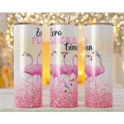 flamingo colorful tumbler, beach tumbler 20oz skinny tumbler gift for her, gift for him, double wall insulated 20 oz ski
