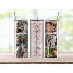 Personalized Photo Collage Tumbler for Mom, Customized Family Photo Tumbler, Keepsake Gift for Mom, Tumbler Photo Gift f
