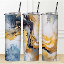 tumbler personalization available sublimation permanent marble design gift box water bottle straw custom  name water col
