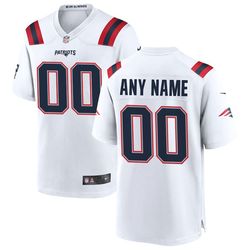 New England Patriots Alternate Custom Jersey - Red-navy-white-all Stitched
