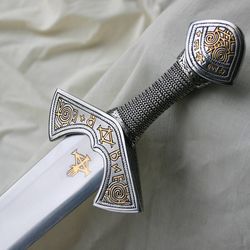 viking sword,hand forged sword,long sword,amazing handle,wedding gift,personalized gift,christmas gift,birthday gift,gif