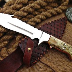 14" inch bowie, handmade high carbon 1095 bowie knife, best outdoor tool, gift for him, survival knife, anniversary gift