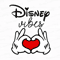 Mouse Hand Heart Sign Svg, Family Vacation Svg, Family Trip Svg.png