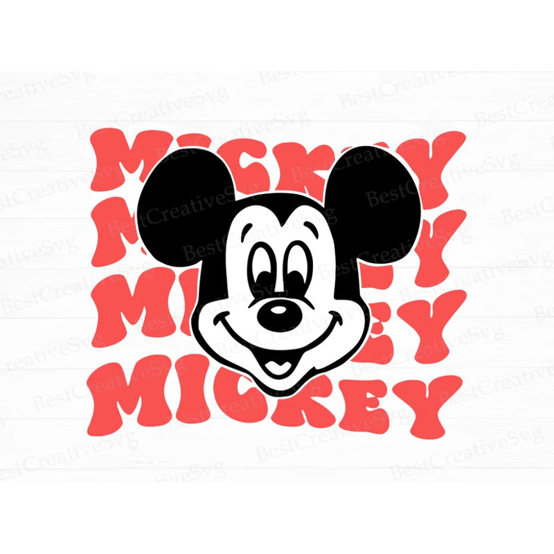 Happy Mouse Face Svg, Retro Mouse Smiling Svg, Family Vacation Svg.png