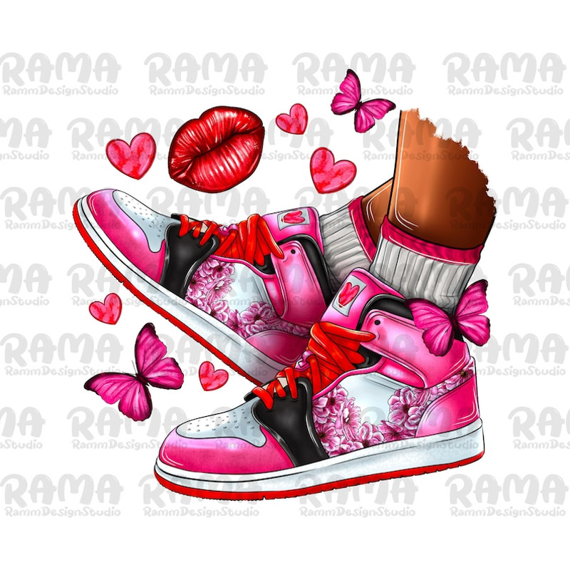 Valentine's Day Sneakers png sublimation design download,.jpg