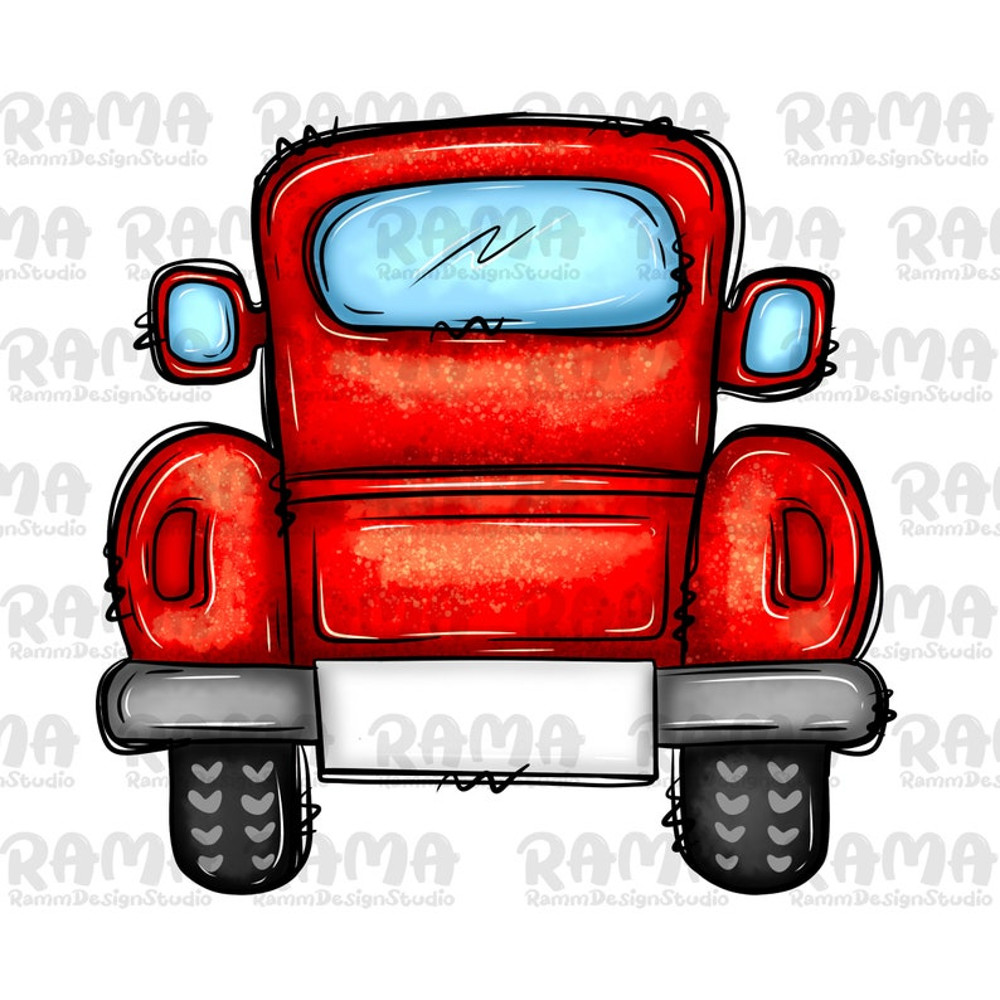 Red Truck Png Sublimation Design.jpg