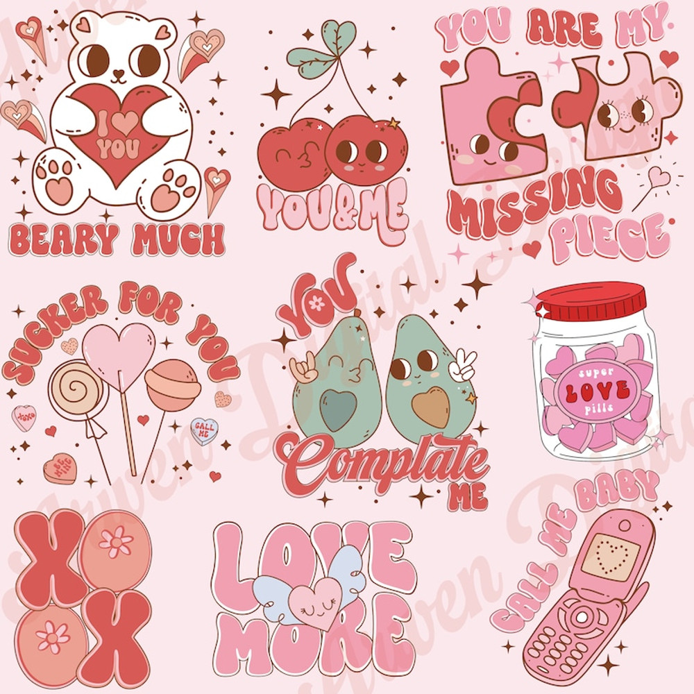 Retro Valentine Png Bundle.jpg