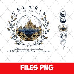velaris acotar png, velaris city of starlight, the night court png, sjm merch png, court of dreams, rhysand