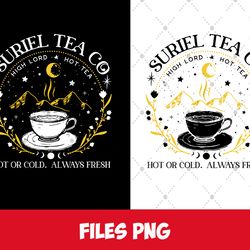 suriel tea co png, book lover shirt, acotar png, a court of thorns and roses tee, sarah j maas, reading tee, reader gift