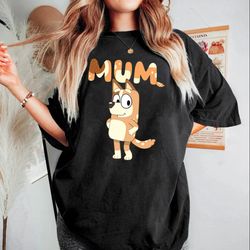 bluey mom unisex t-shirt, mum bluey birthday party unisex t-shirt, bandit chili bingo shirt, gift for mom unisex t-shirt