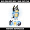 Bluey cartoon bandit dad svg