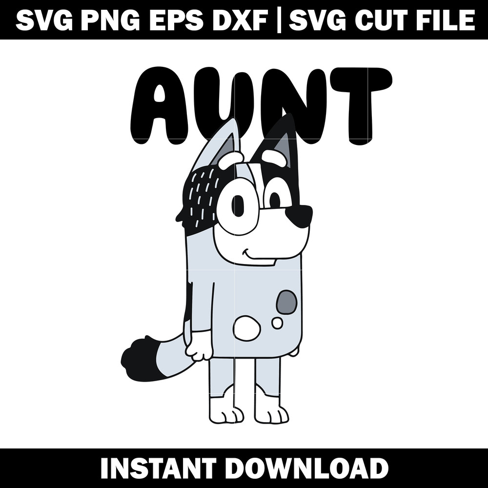 Bluey aunt Trixie SVG