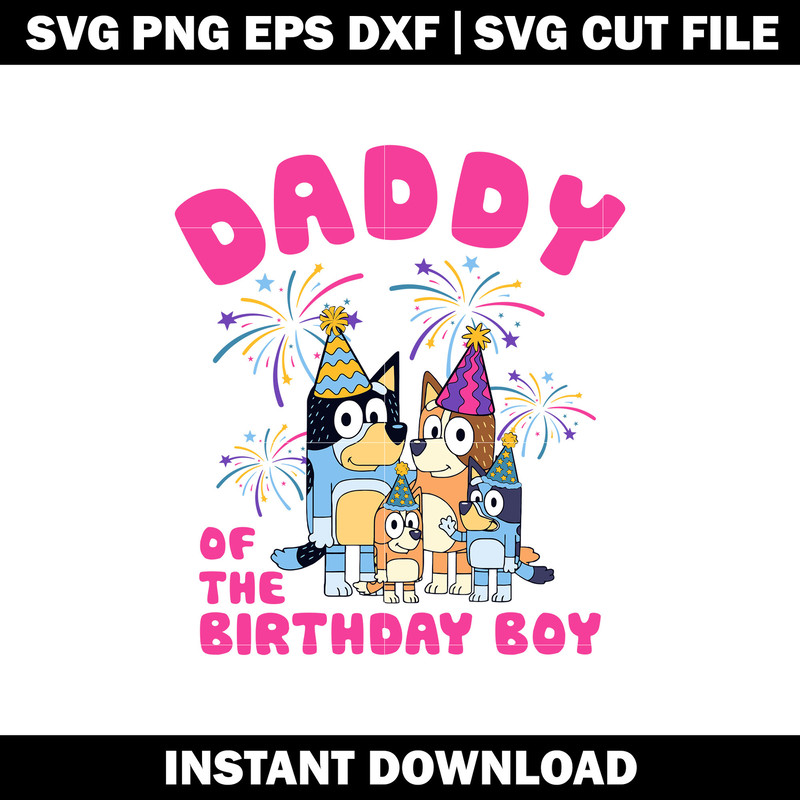 Bluey cartoon dad SVG