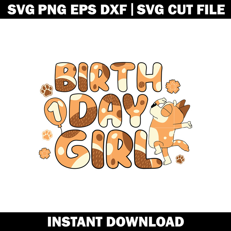 Bingo Birthday Girl SVG