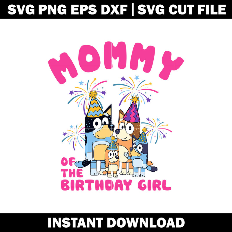 Bluey CARTOON MOMMY SVG