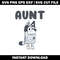 Bluey aunt Trixie SVG