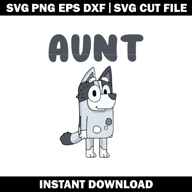 Bluey aunt Trixie SVG