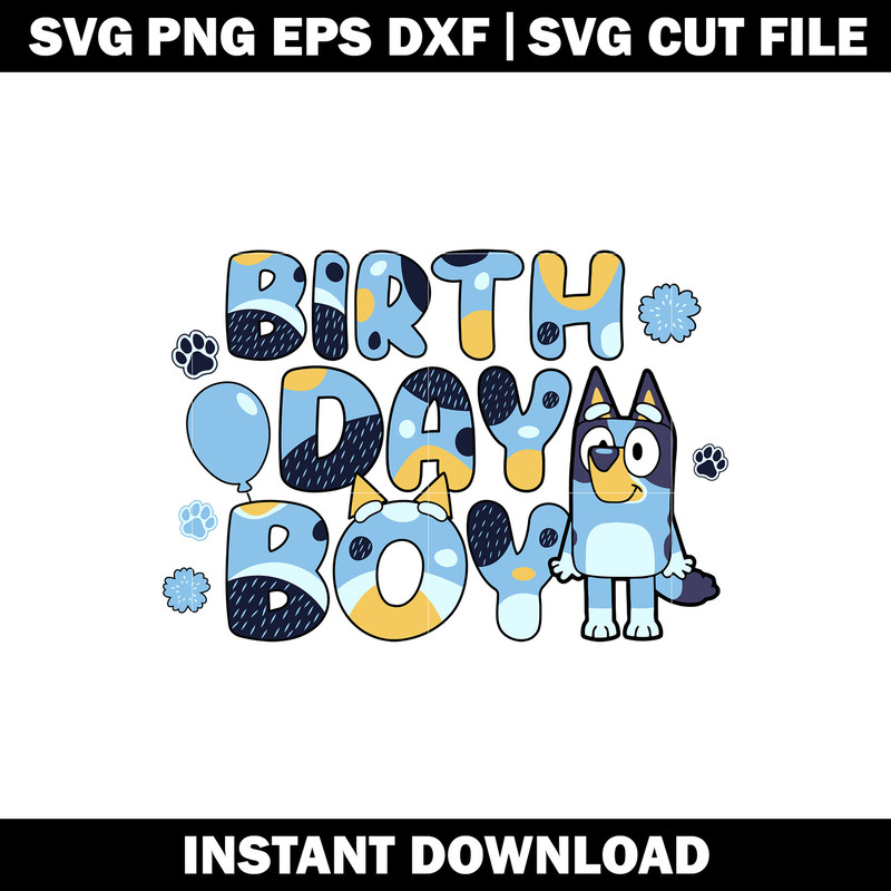 Bluey Birthday svg