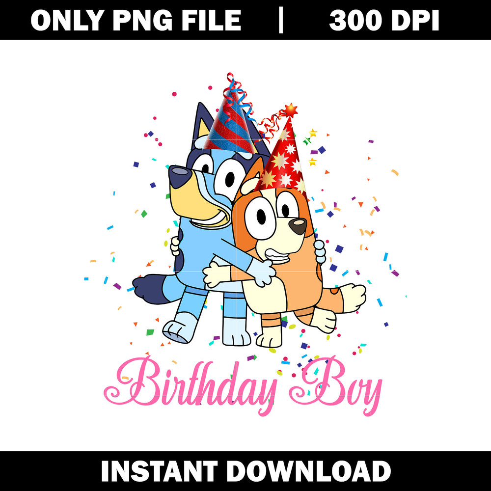 Bluey Bingo Birthday boy png